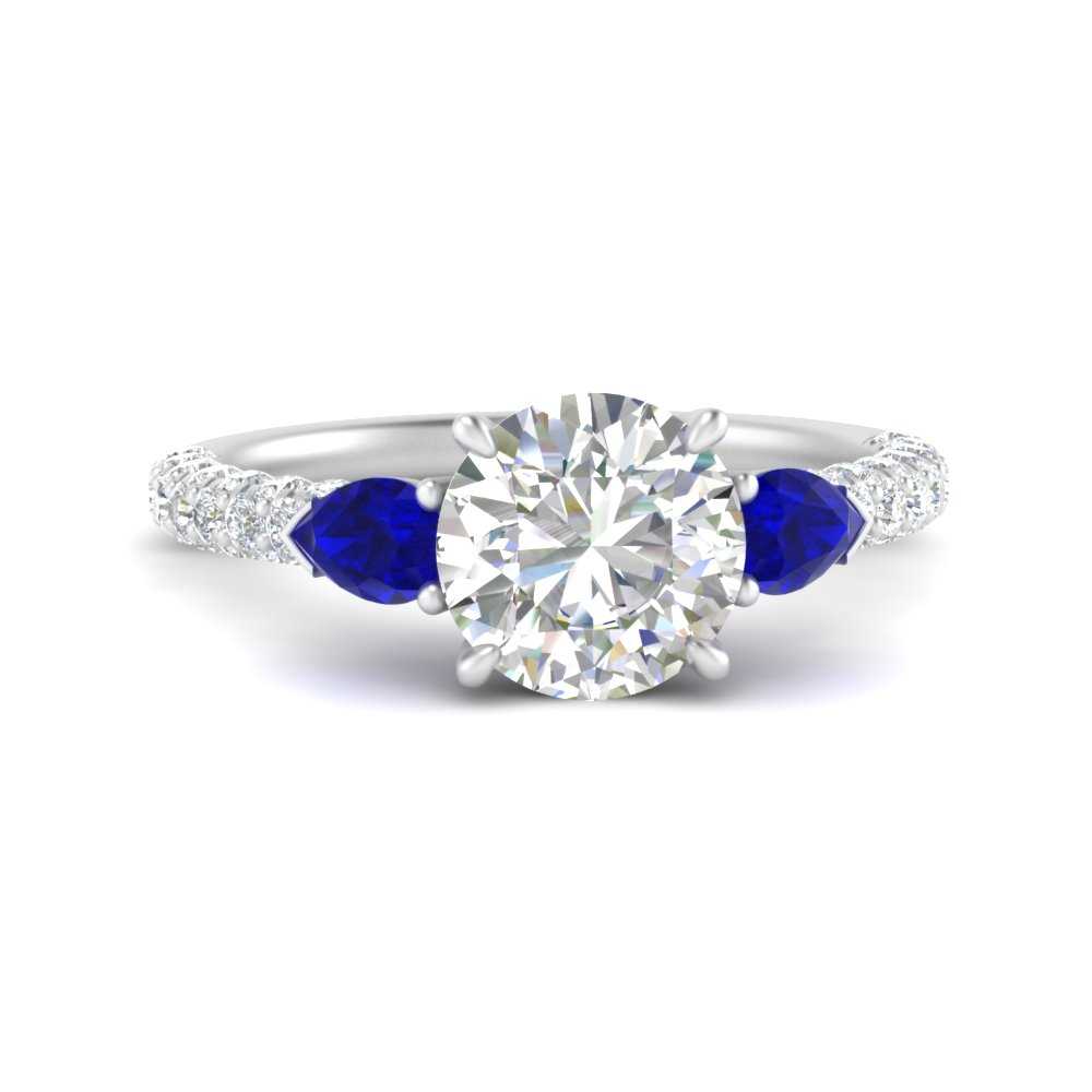 sapphire-pear-accented-3-row-round-cut-engagement-ring-in-white-gold-FD9982RORGSABLANGLE3-NL-WG