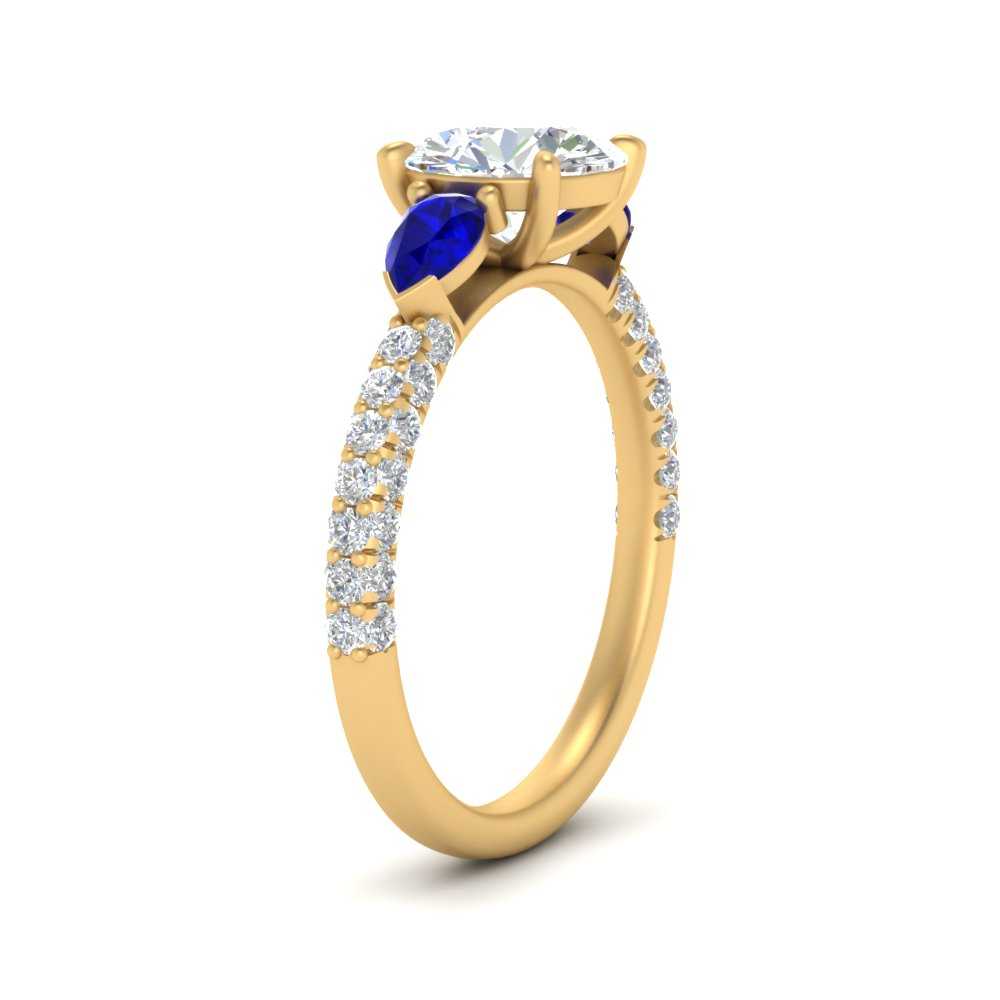 sapphire-pear-accented-3-row-round-cut-engagement-ring-in-yellow-gold-FD9982RORGSABLANGLE3-NL-YG