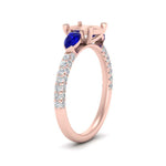 Load image into Gallery viewer, sapphire-pear-accented-3-row-semi-mount-engagement-ring-in-rose-gold-FD9982SMRGSABLANGLE3-NL-RG
