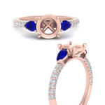Load image into Gallery viewer, sapphire-pear-accented-3-row-semi-mount-engagement-ring-in-rose-gold-FD9982SMRGSABLANGLE3-NL-RG

