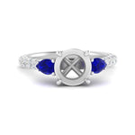 Load image into Gallery viewer, sapphire-pear-accented-3-row-semi-mount-engagement-ring-in-white-gold-FD9982SMRGSABLANGLE3-NL-WG
