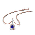 Load image into Gallery viewer, sapphire-pear-shaped-double-halo-diamond-pendant-in-FDPD86826PE(6.0X4.0MM)GSABL-NL-RG-GS
