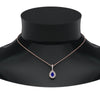 Load image into Gallery viewer, sapphire-pear-shaped-double-halo-diamond-pendant-in-FDPD86826PE(6.0X4.0MM)GSABL-NL-RG-GS