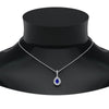Load image into Gallery viewer, sapphire-pear-shaped-double-halo-diamond-pendant-in-FDPD86826PE(6.0X4.0MM)GSABL-NL-WG-GS