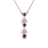 Load image into Gallery viewer, sapphire-petal-diamond-drop-necklace-in-FDPD8598GSABLANGLE2-NL-RG
