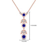 Load image into Gallery viewer, sapphire-petal-diamond-drop-necklace-in-FDPD8598GSABLANGLE2-NL-RG