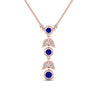 Load image into Gallery viewer, sapphire-petal-diamond-drop-necklace-in-FDPD8598GSABLANGLE2-NL-RG