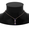Load image into Gallery viewer, sapphire-petal-diamond-drop-necklace-in-FDPD8598GSABLANGLE2-NL-RG