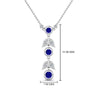Load image into Gallery viewer, sapphire-petal-diamond-drop-necklace-in-FDPD8598GSABLANGLE2-NL-WG