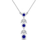 Load image into Gallery viewer, sapphire-petal-diamond-drop-necklace-in-FDPD8598GSABLANGLE2-NL-WG