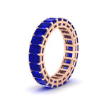 Load image into Gallery viewer, Diamond Ring 6 Carat Eternity Emerald Cut Band
