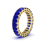 Load image into Gallery viewer, Diamond Ring 6 Carat Eternity Emerald Cut Band
