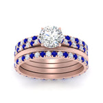 Load image into Gallery viewer, sapphire-ring-with-multi-stack-band-in-FD9918ROGSABL-NL-RG
