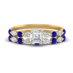 Load image into Gallery viewer, sapphire-round-and-marquise-asscher-bridal-wedding-rings-in-yellow-gold-FD9398AS1GSABL-NL-YG.jpg?v=1756378423
