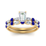 Load image into Gallery viewer, sapphire-round-and-marquise-emerald-cut-bridal-wedding-rings-in-yellow-gold-FD9398EM1GSABLANGLE5-NL-YG.jpg?v=1756378472
