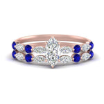 Load image into Gallery viewer, sapphire-round-and-marquise-marquise-cut-bridal-wedding-rings-in-rose-gold-FD9398MQ1GSABL-NL-RG.jpg?v=1756378523
