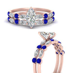 Load image into Gallery viewer, sapphire-round-and-marquise-marquise-cut-bridal-wedding-rings-in-rose-gold-FD9398MQ1GSABLANGLE3-NL-RG.jpg?v=1756378523
