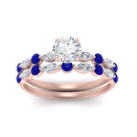 Load image into Gallery viewer, sapphire-round-and-marquise-round-bridal-wedding-rings-in-rose-gold-FD9398RO1GSABLANGLE5-NL-RG.jpg?v=1756378650
