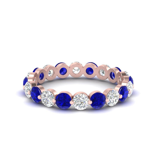 2 Carat Round Cut Shared Prong Eternity Ring