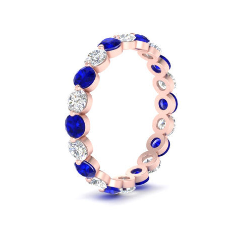 2 Carat Round Cut Shared Prong Eternity Ring