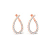 Load image into Gallery viewer, scalloped-diamond-teardrop-front-back-hoop-earrings-in-rose-gold-fdear11738angle5-nl-rg.jpg?v=1776681272