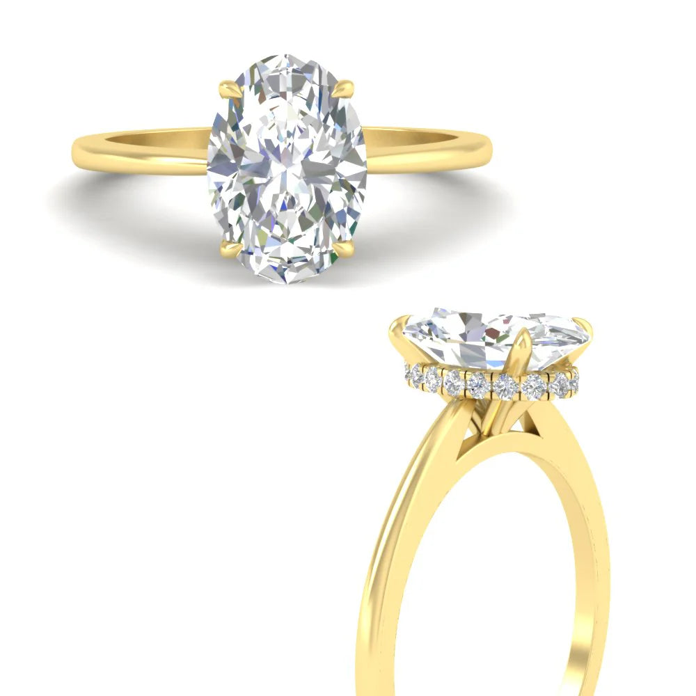 Secret Halo Engagement Ring