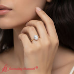 Load image into Gallery viewer, secret-halo-engagement-ring-yellow-gold-fdenr11489-model
