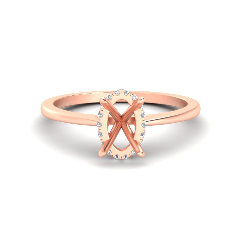 Secret Halo Semi Mount Engagement Ring