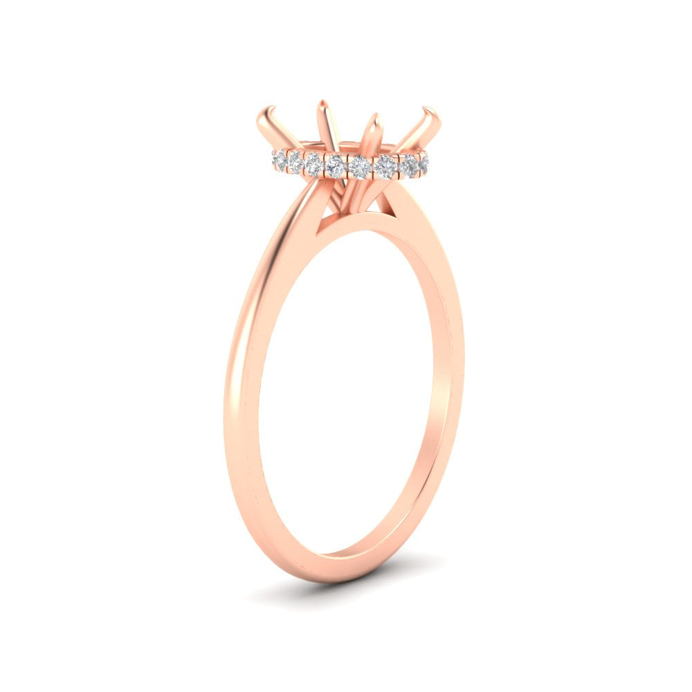 Secret Halo Semi Mount Engagement Ring