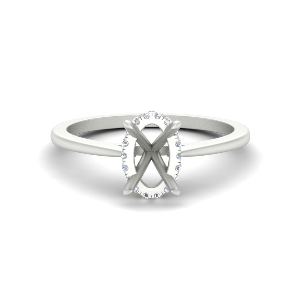 Secret Halo Semi Mount Engagement Ring