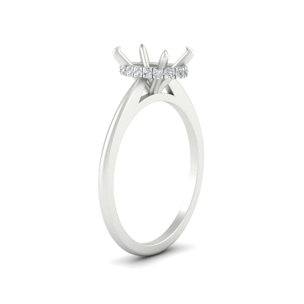 Secret Halo Semi Mount Engagement Ring