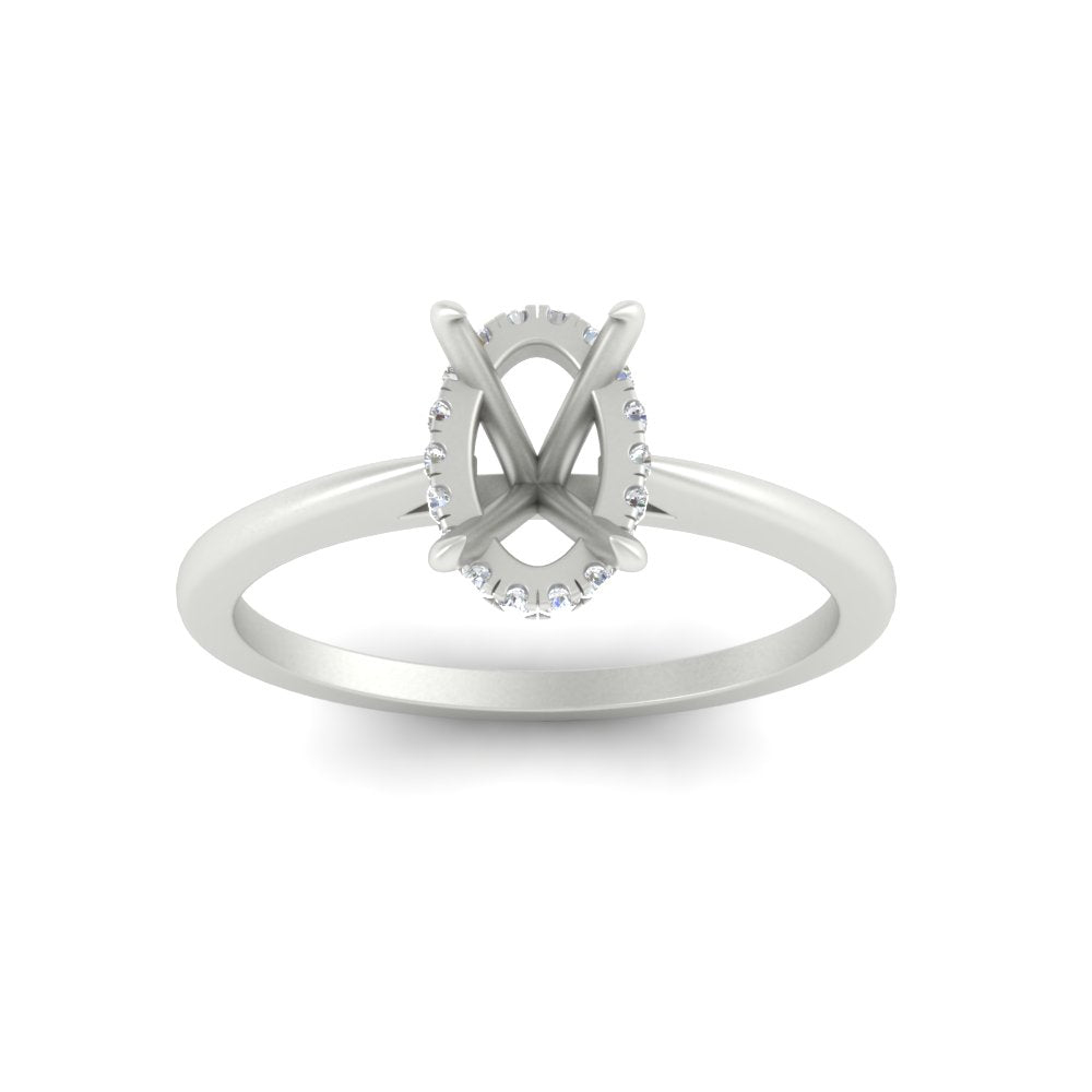 Secret Halo Semi Mount Engagement Ring