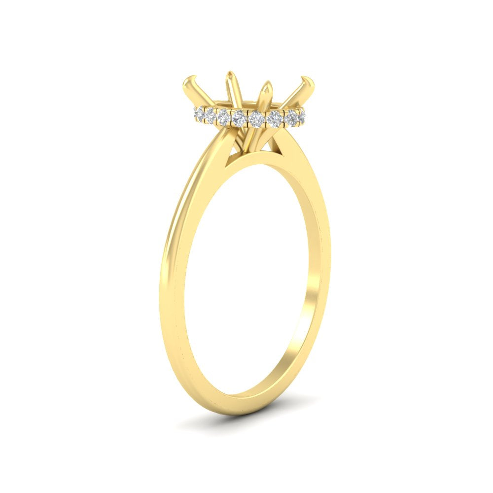 Secret Halo Semi Mount Engagement Ring