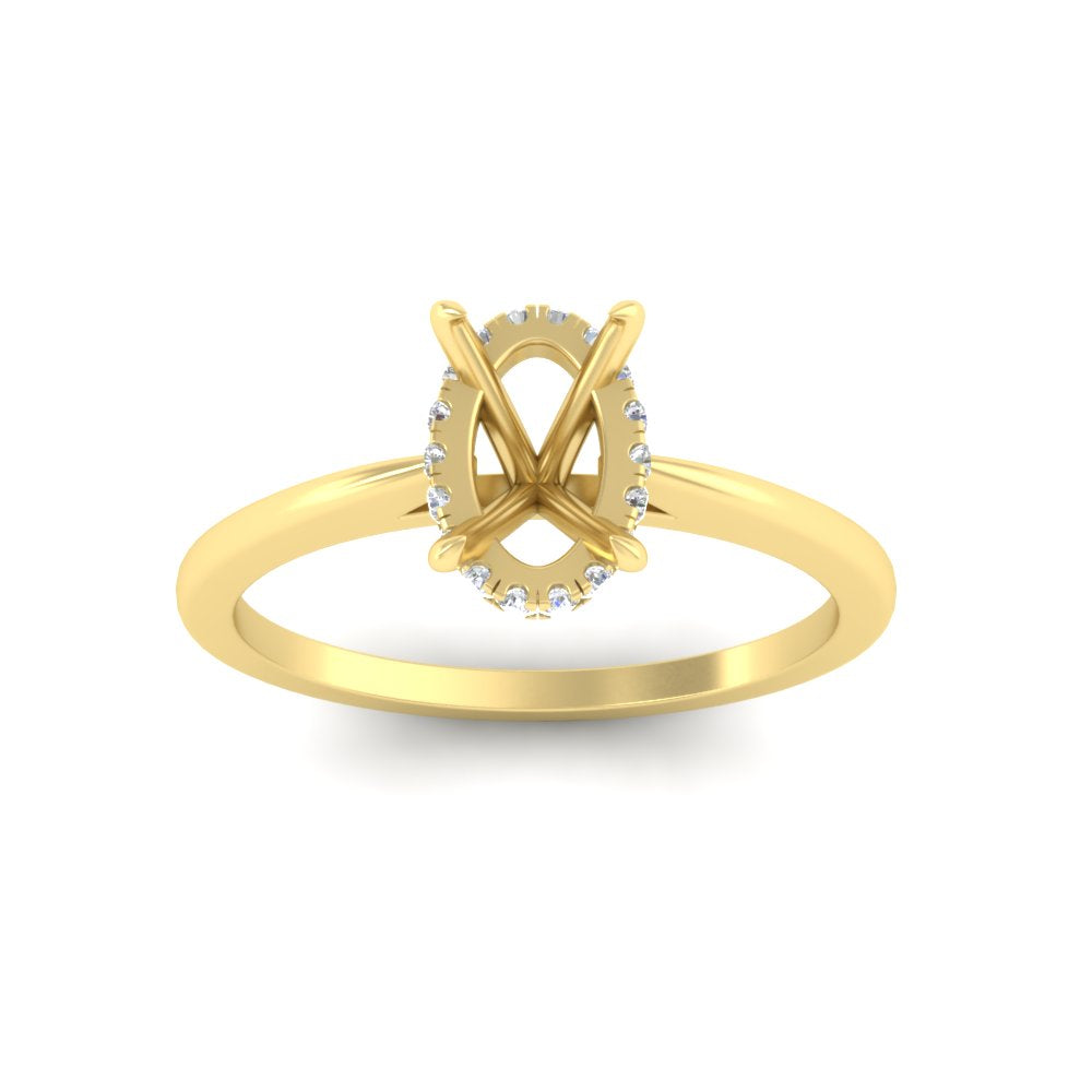 Secret Halo Semi Mount Engagement Ring