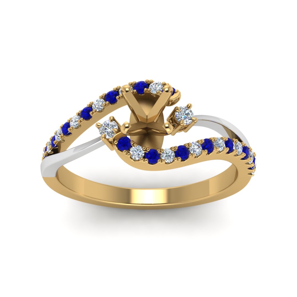 semi-mount-2-tone-3-stone-diamond-swirl-engagement-ring-with-blue-sapphire-in-FDO50895SMRGSABL-NL-YG