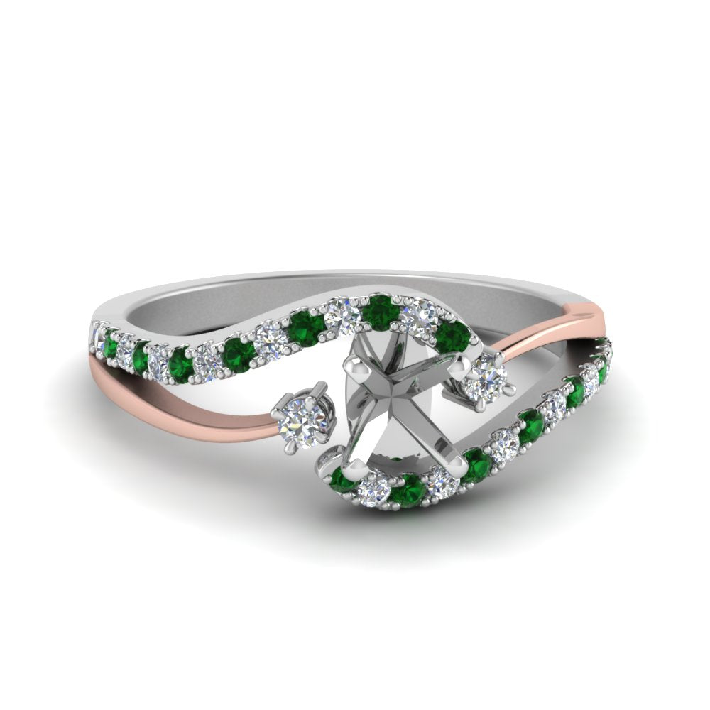 semi-mount-2-tone-3-stone-diamond-swirl-engagement-ring-with-emerald-in-FDO50895SMRGEMGR-NL-WG