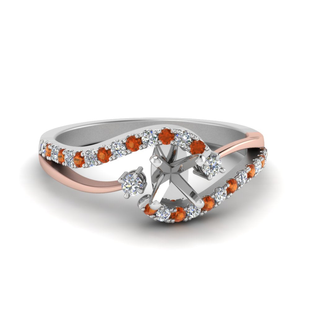 semi-mount-2-tone-3-stone-diamond-swirl-engagement-ring-with-orange-sapphire-in-950-Platinum-FDO50895SMRGSAOR-NL-WG