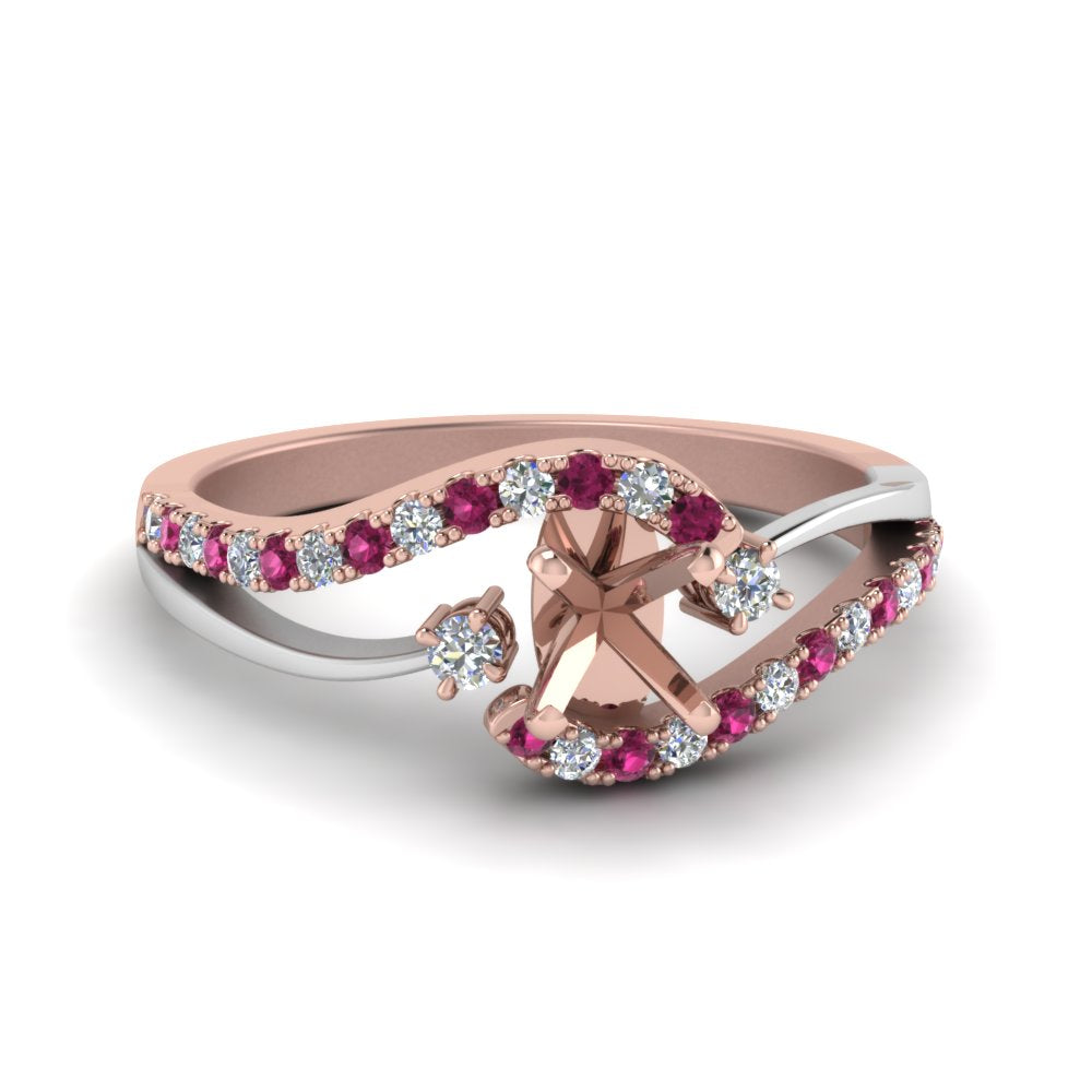 semi-mount-2-tone-3-stone-diamond-swirl-engagement-ring-with-pink-sapphire-in-FDO50895SMRGSADRPI-NL-RG