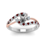 Load image into Gallery viewer, semi-mount-2-tone-3-stone-diamond-swirl-engagement-ring-with-ruby-in-FDO50895SMRGRUDR-NL-WG