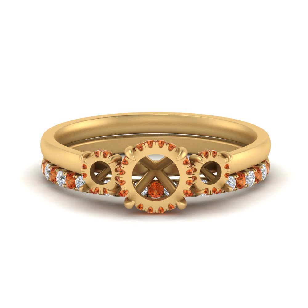 semi-mount-3-stone-hidden-halo-orange-sapphire-ring-with-wedding-band-in-FDENS3179SMRGSAORANGLE3-NL-YG