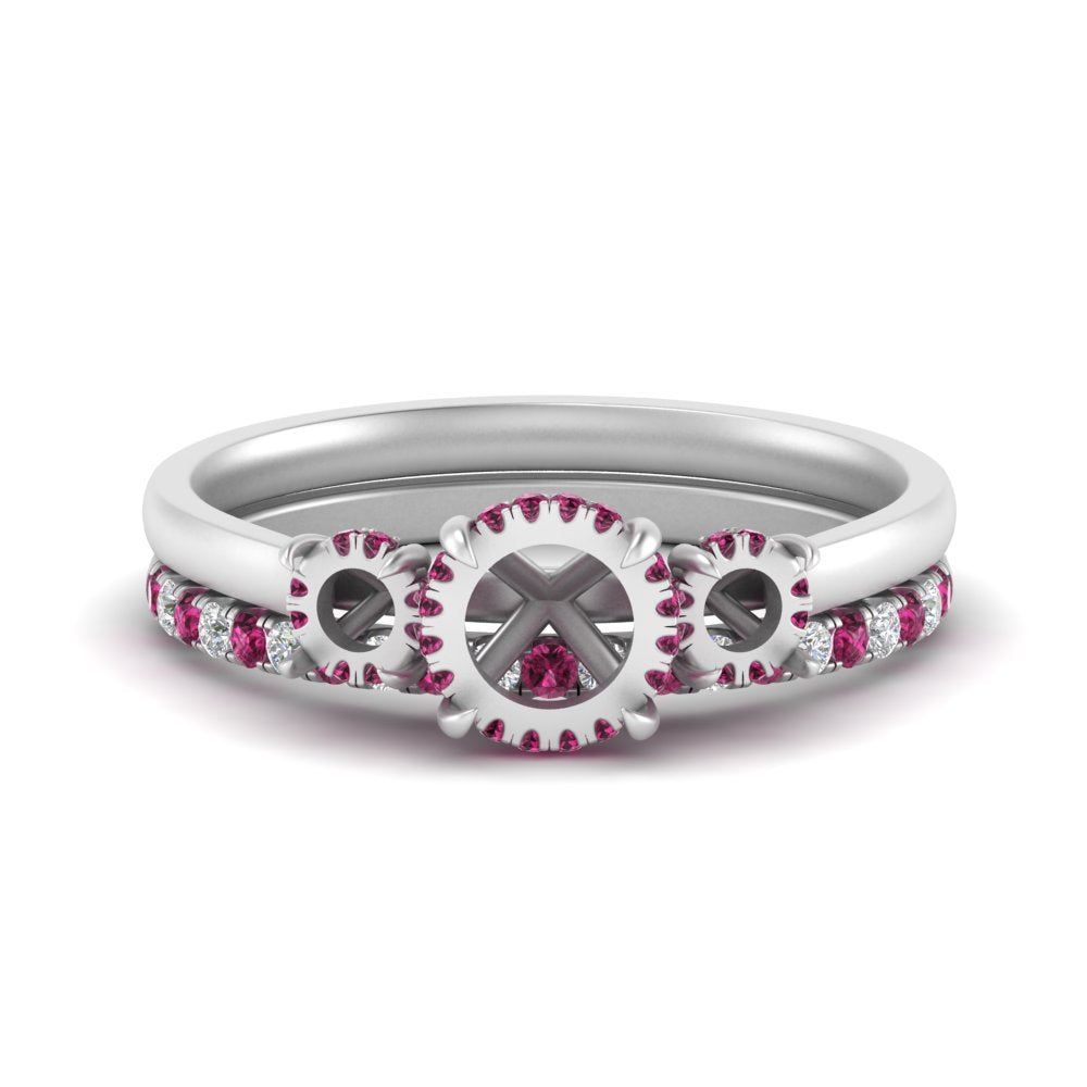 semi-mount-3-stone-hidden-halo-pink-sapphire-ring-with-wedding-band-in-FDENS3179SMRGSADRPIANGLE3-NL-WG