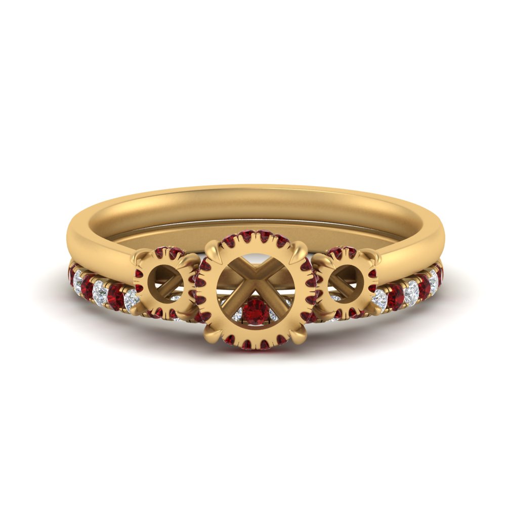 semi-mount-3-stone-hidden-halo-ruby-ring-with-wedding-band-in-FDENS3179SMRGRUDRANGLE3-NL-YG