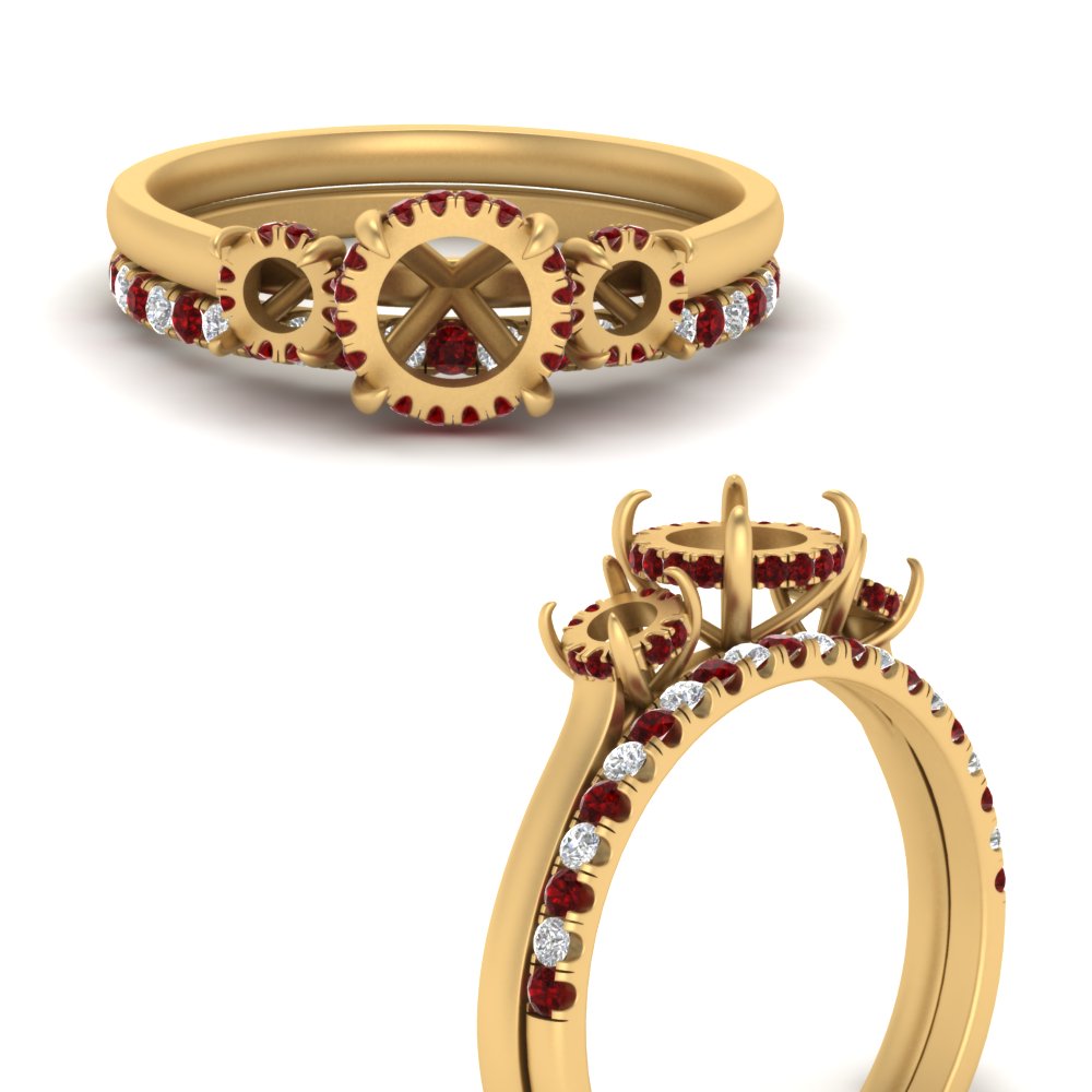 semi-mount-3-stone-hidden-halo-ruby-ring-with-wedding-band-in-FDENS3179SMRGRUDRANGLE3-NL-YG