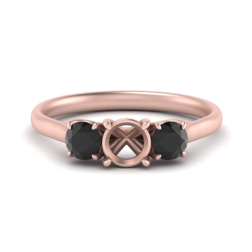semi-mount-3-stone-trellis-black-diamond-engagement-ring-in-rose-gold-FD-10768SMR-1.50CTGBLACK-NL-RG