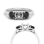 Load image into Gallery viewer, semi-mount-3-stone-trellis-black-diamond-engagement-ring-in-white-gold-FD-10768SMR-1.50CTGBLACKANGLE3-NL-WG
