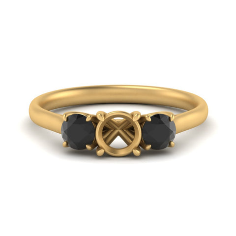 semi-mount-3-stone-trellis-black-diamond-engagement-ring-in-yellow-gold-FD-10768SMR-1.50CTGBLACK-NL-YG