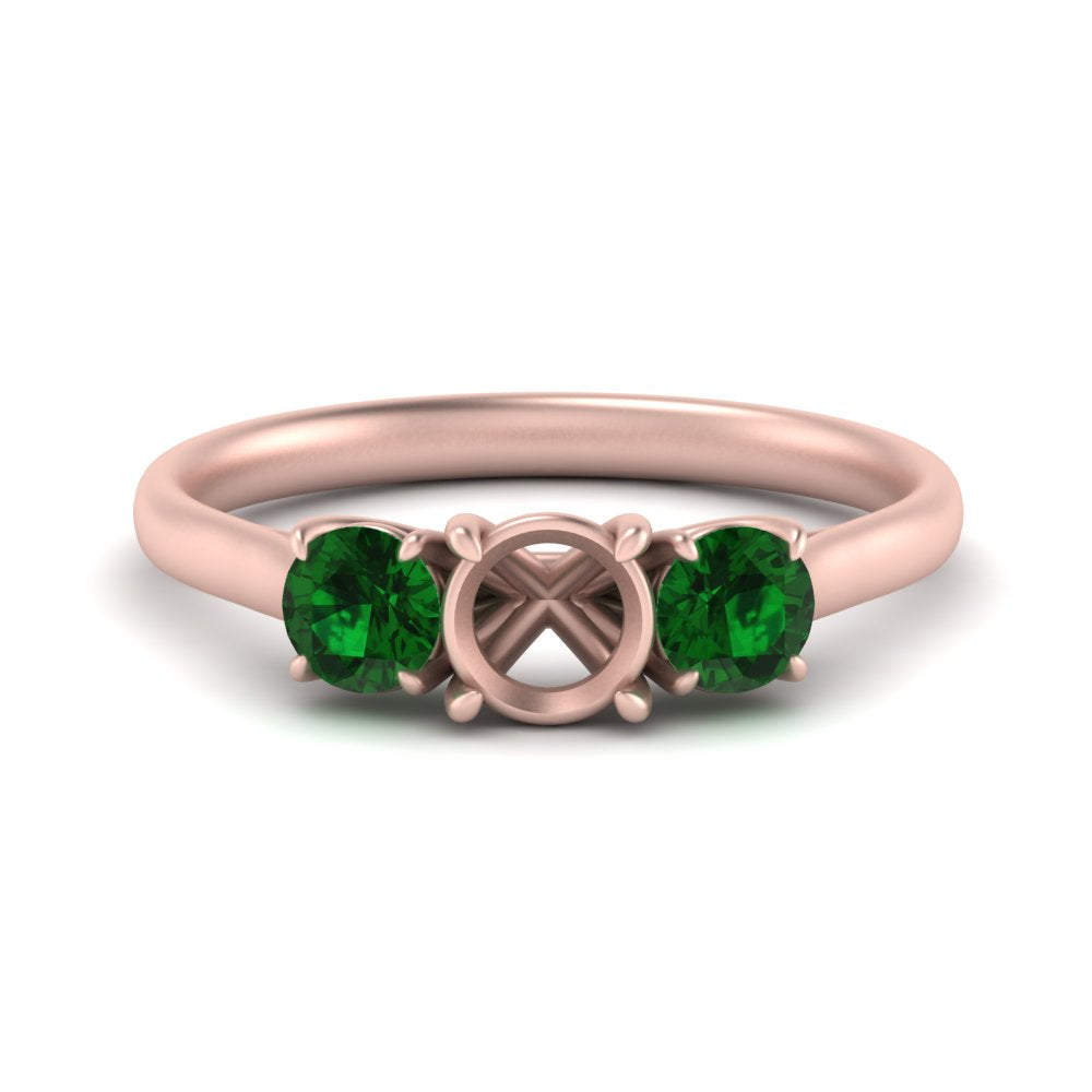 semi-mount-3-stone-trellis-emerald-engagement-ring-in-rose-gold-FD-10768SMR-1.50CTGEMGR-NL-RG