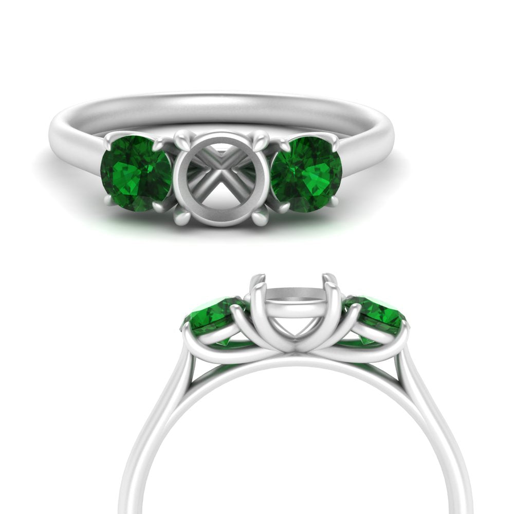 semi-mount-3-stone-trellis-emerald-engagement-ring-in-white-gold-FD-10768SMR-1.50CTGEMGRANGLE3-NL-WG