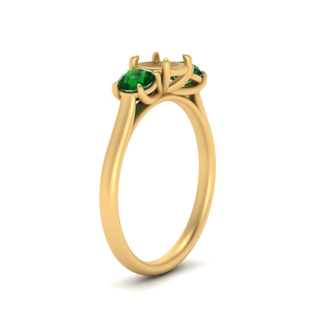 semi-mount-3-stone-trellis-emerald-engagement-ring-in-yellow-gold-FD-10768SMR-1.50CTGEMGRANGLE2-NL-YG