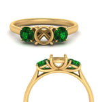 Load image into Gallery viewer, semi-mount-3-stone-trellis-emerald-engagement-ring-in-yellow-gold-FD-10768SMR-1.50CTGEMGRANGLE3-NL-YG
